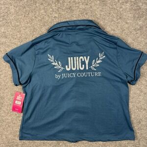 Juicy Couture Pajama Womens Medium Crop Top Sleepwear Skimpy Sexy